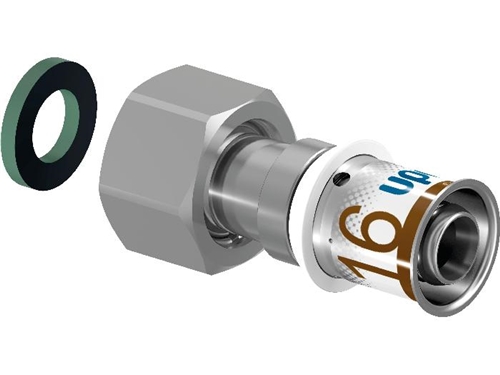 Uponor S-Press PLUS Koppling med löpmutter 16-32mm
