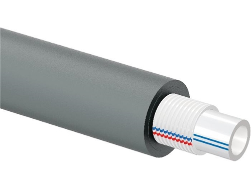 Uponor Combi Pipe RIR med isolering white/grey